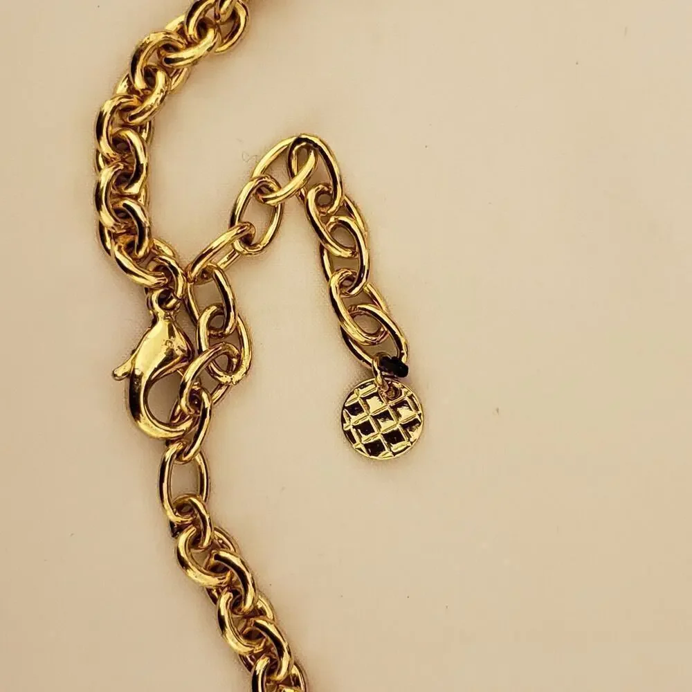 Talbots Golden Citrine Color Cluster Chunky Statement Necklace - Picture 7 of 7